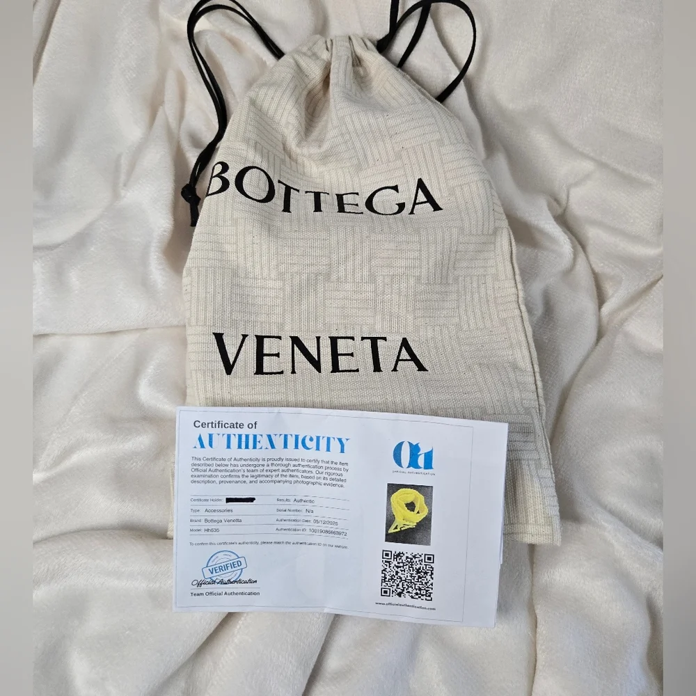 💛 Bottega Veneta Rubber Waist Belt Yellow Medium BRAND NEW! 💛